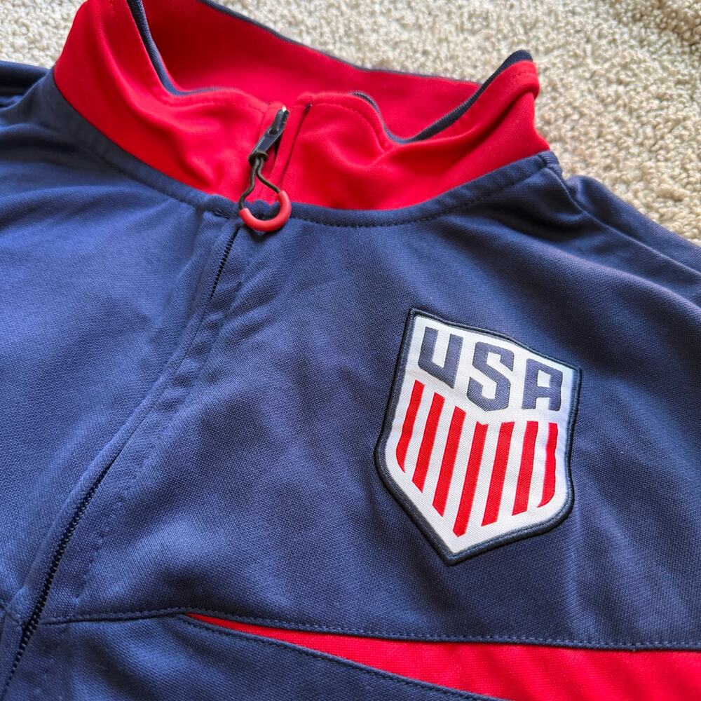 United States Soccer Federation Striker Track Jacket Navy Size Medium - Picture 6 of 11